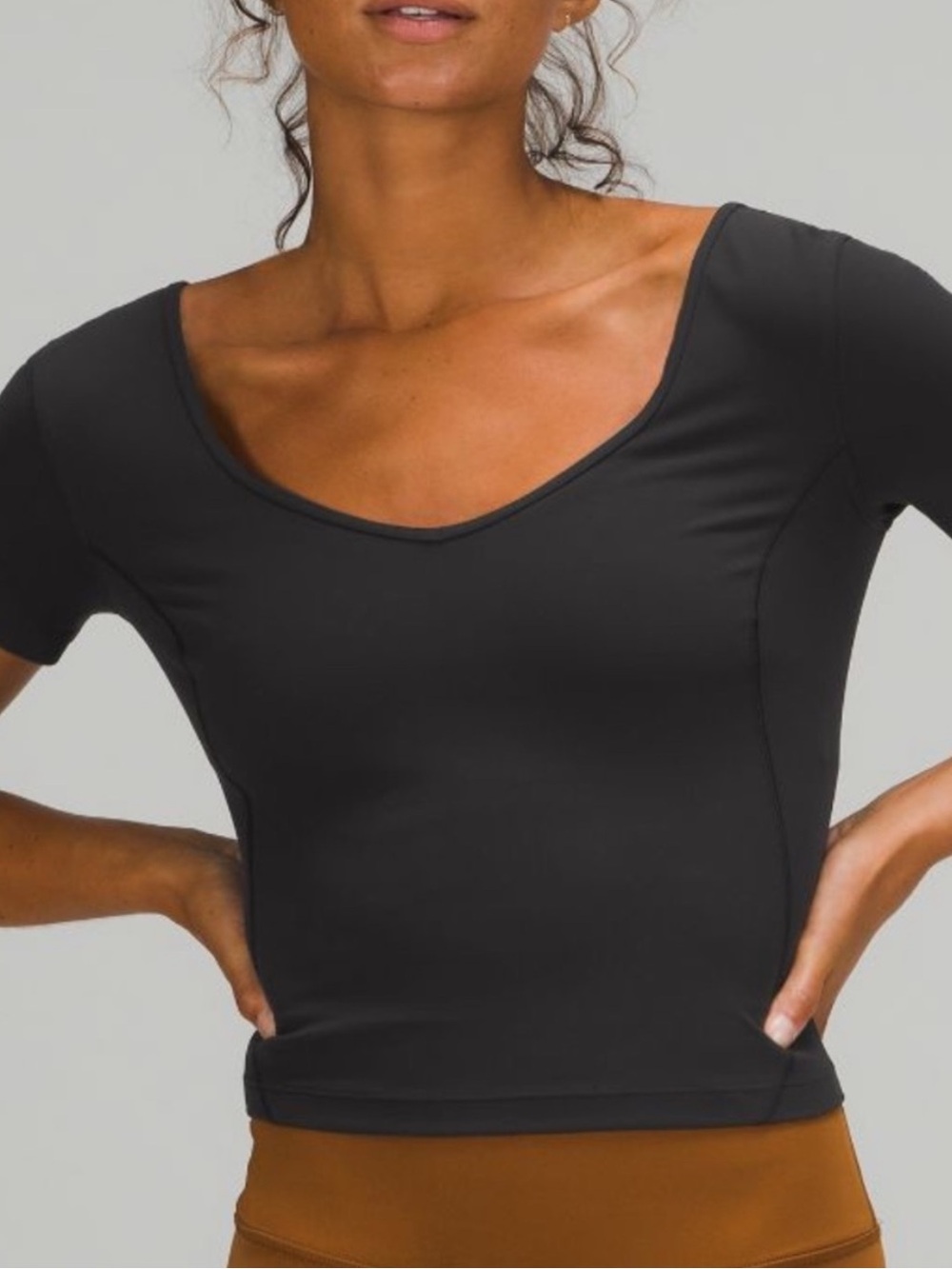 Lululemon Align Scoop Crop Tee